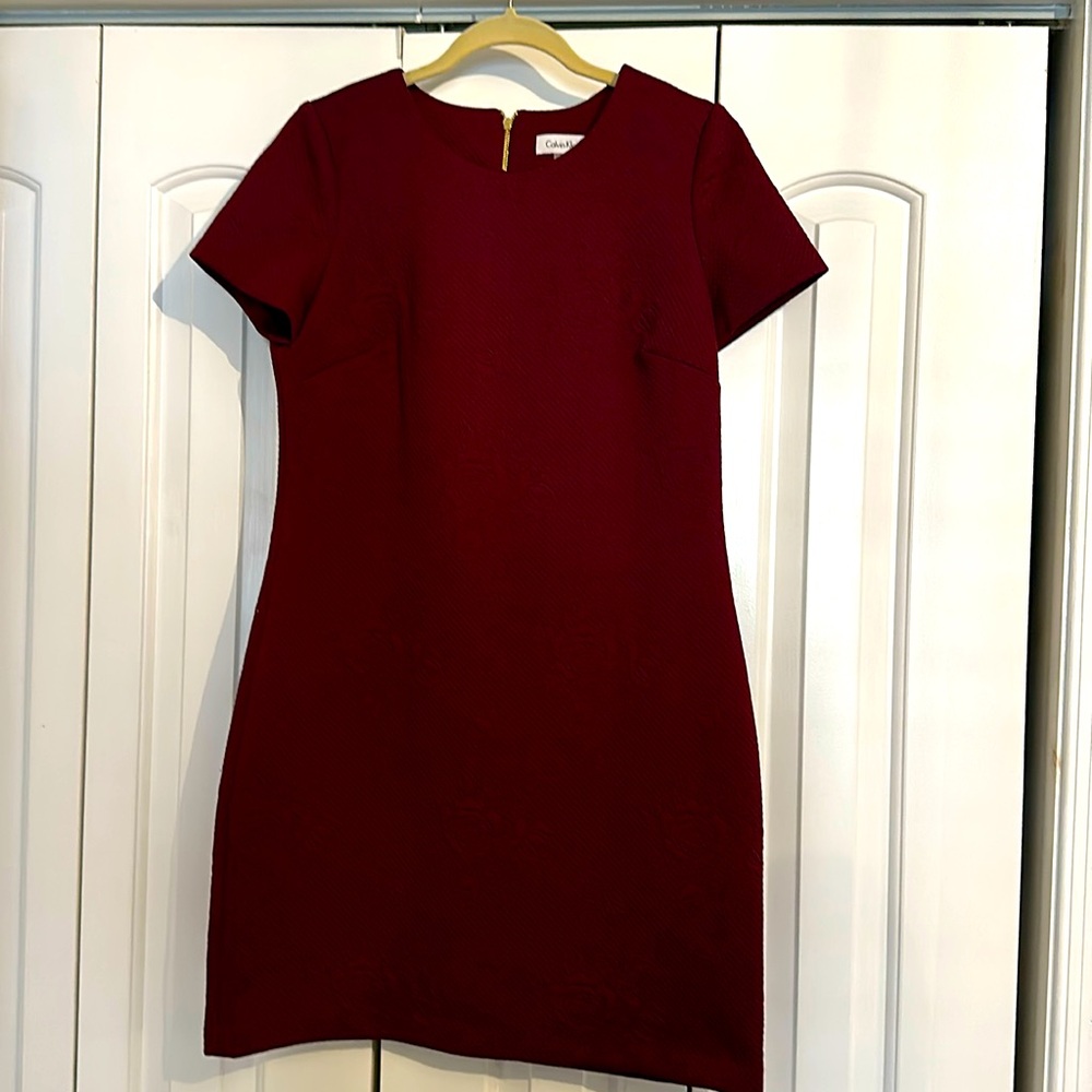 Calvin Klein Floral Textured Dress